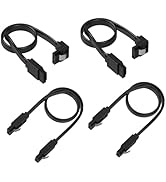 qintxgrtysen SATA Cable III, 4 Pack SATA Cable III 6Gbps Straight HDD SDD Data Cable with Locking...