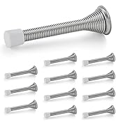 Ravinte Door Stoppers, 12 Pack Spring Door Stops with Rubber Bumper, Brushed Nickel Door Stoppers...