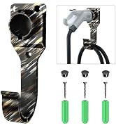 EV Charger Holder Wall Mount Electric Car Charging Cable Organizer for SAE J1772 Charging Plug &amp; ...