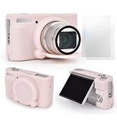VOVMOEYA SX740 Camera Case Accessories Set[with 2 LCD Tempered Films],Silicone Protective Case Co...