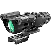 Beileshi Optics Rifle Scope, 4x32 Tactical Rifle scopes with Red Illuminated Reticle, and Glass E...