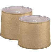 PATIKIL Lamp shades for Table Lamps Set of 2, 11.4" Top x 12.6" Bottom x 9.8" High Drum Lamp shad...
