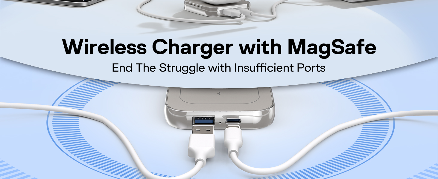 AC ISLAND W7 Flip 5 in 1 Charging Station for MagSafe