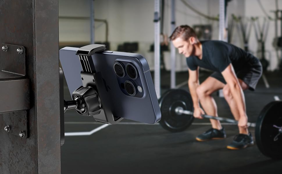 magnetic phone holder for gym