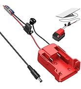 fovyna Starlink Mini Power Cable for Milwaukee Battery,3.2FT Starlink Mini Milwaukee Charger Adap...