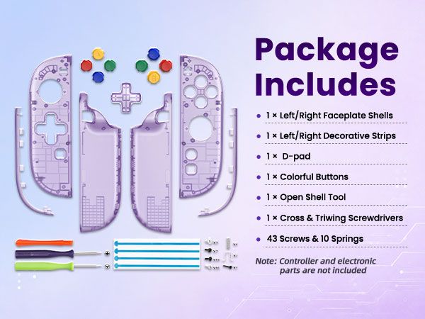 Shell (D-Pad Version) with Buttons for Joycon 2