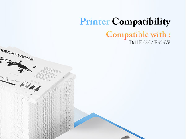  use with E525W Color Laser Printer (1 Black, High Yield)