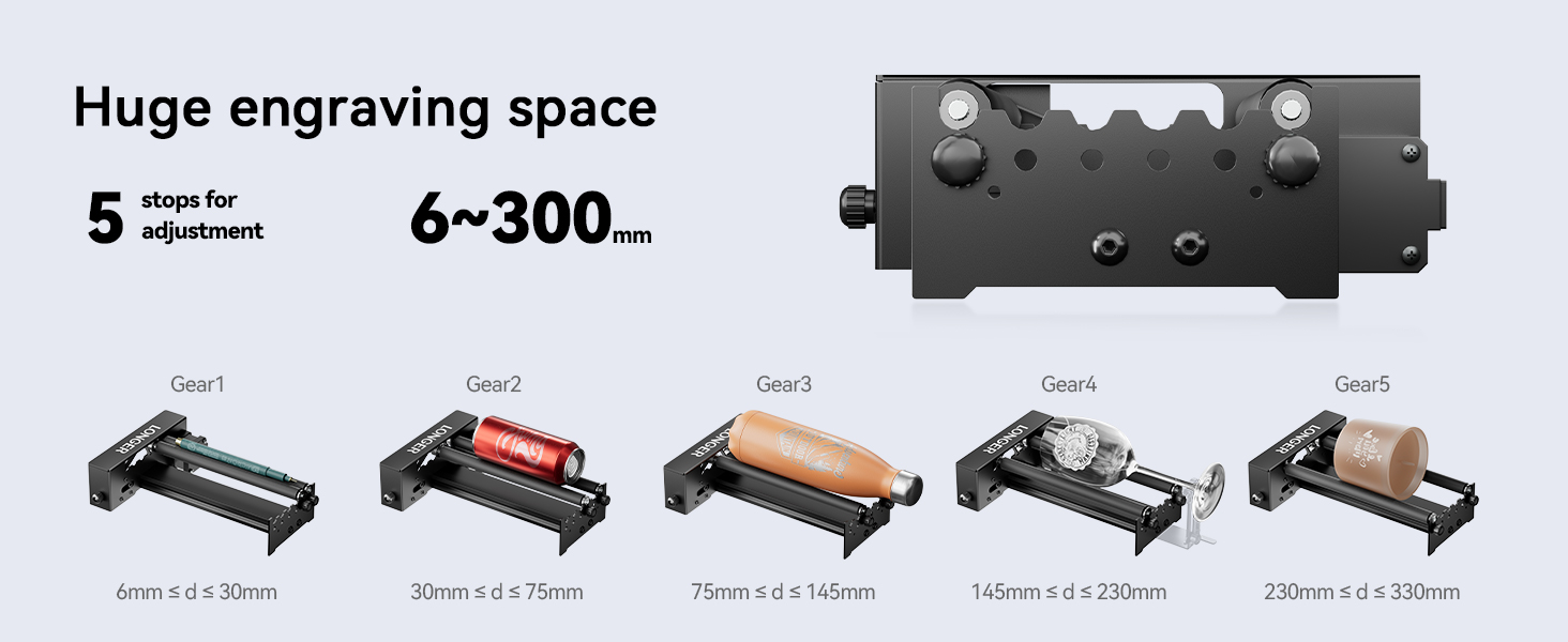 Laser engraver Rotary Roller