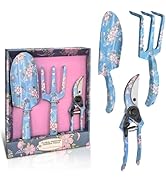 Evertools 3piece Printed Garden Tool Set –Heavy Duty Aluminum Gardening Tool Kits Including Hand ...