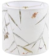 Aspen Creative 31223A, Transitional Drum (Cylinder) Shaped Construction White, 8" Wide (8" x 8" x...