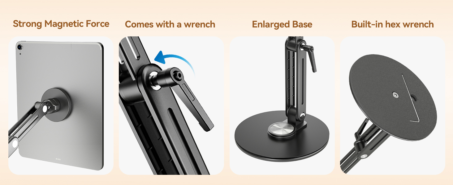 vesa tablet mount portable monitor stand magnetic macbook ipad mount arzopa portable monitor stand