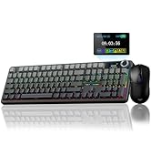 AULA F108 PRO Wireless Mechanical Keyboard with Screen &amp; Knob SC580 Tri-Mode Gaming Mouse