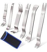 Etre Jeune 6 PCS Auto Trim Removal Tool Kit, Metal Pry Tool Car Trim Removal Tool Set for Door Pa...