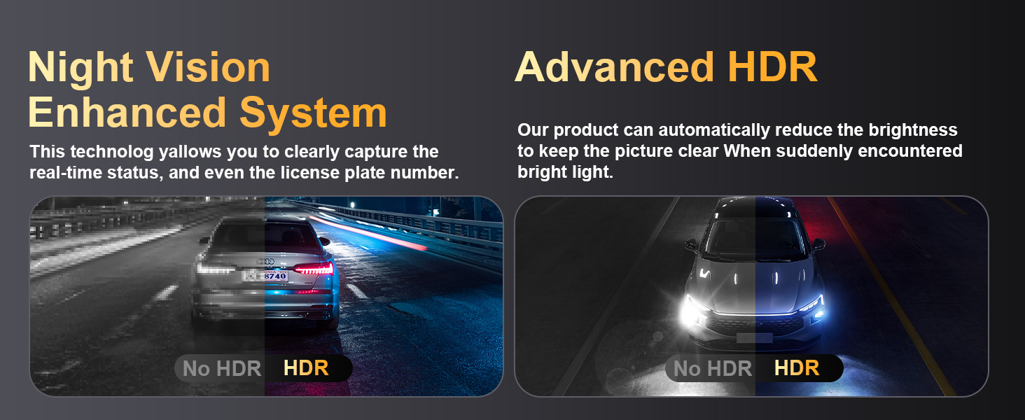 dash cam front and rear