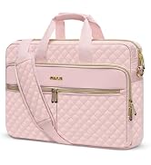 MOSISO 15-15.6 inch Laptop Bag, Briefcase for Women&amp;Men, 16 inch Square Quilted Computer Messenge...