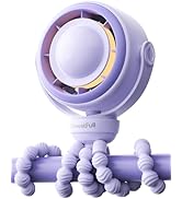 SWEETFULL Baby Stroller Fan - 4000mAh Rechargeable 4-Speed Quiet with LED Display &amp; Night Light, ...