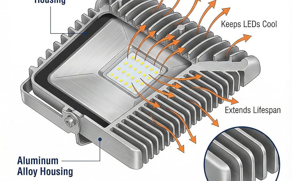 XXBSAZ 2 Pack Flood Lights Outdoor