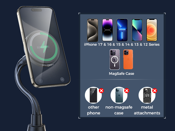 magnetic cup holder charger