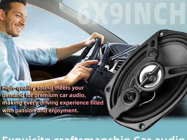 6 * 9-Inch Car Coaxial Speaker 3-Way