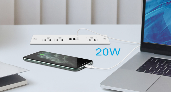 20W drawer outlet