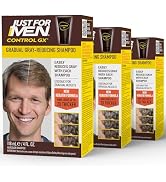 SHAMPOO Just for Men Control GX Grey Reducing for Lighter Shades of Hair, Blonde to Medium Brown,...