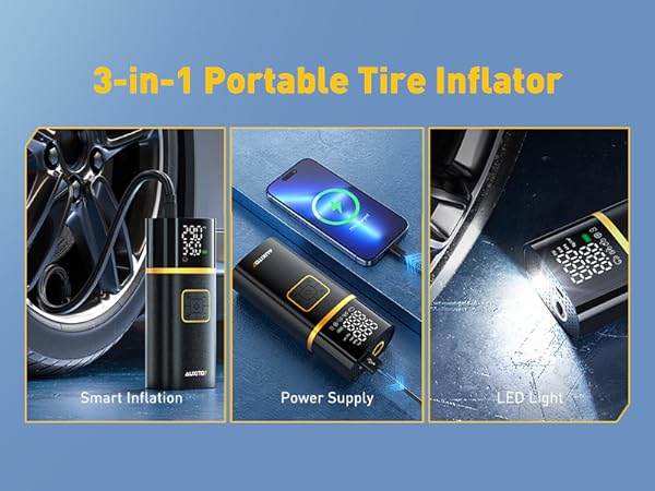 auxito a301 portable car tire inflator