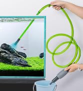 boxtech Fish Tank Water Change, Aquarium Vacuum Siphon Water Changer Pump Sand Cleaner for Aquari...