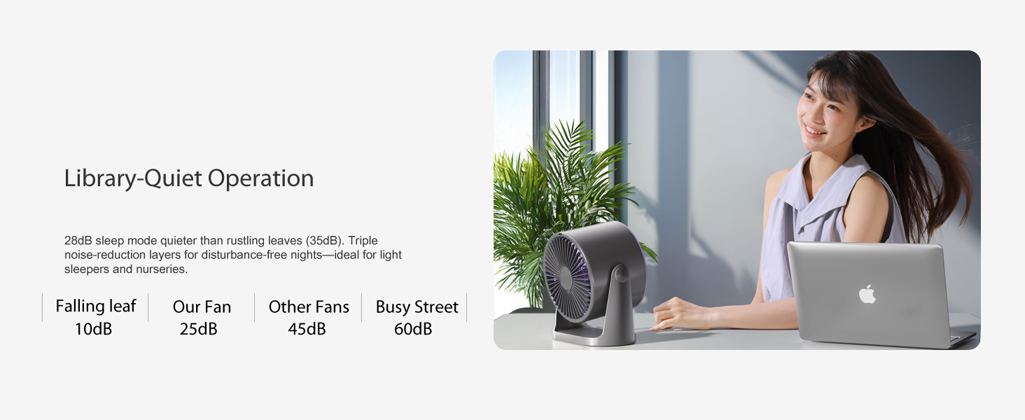 desk fans small quiet