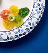 JOLLY CHEF 8.37 inch Disposable Paper Plates 140 Count Soak Proof, Cut Proof, Heavy Duty Printed ...