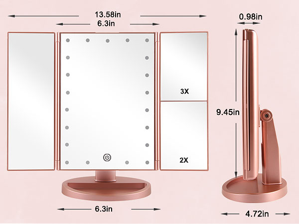 makeup mirror with light