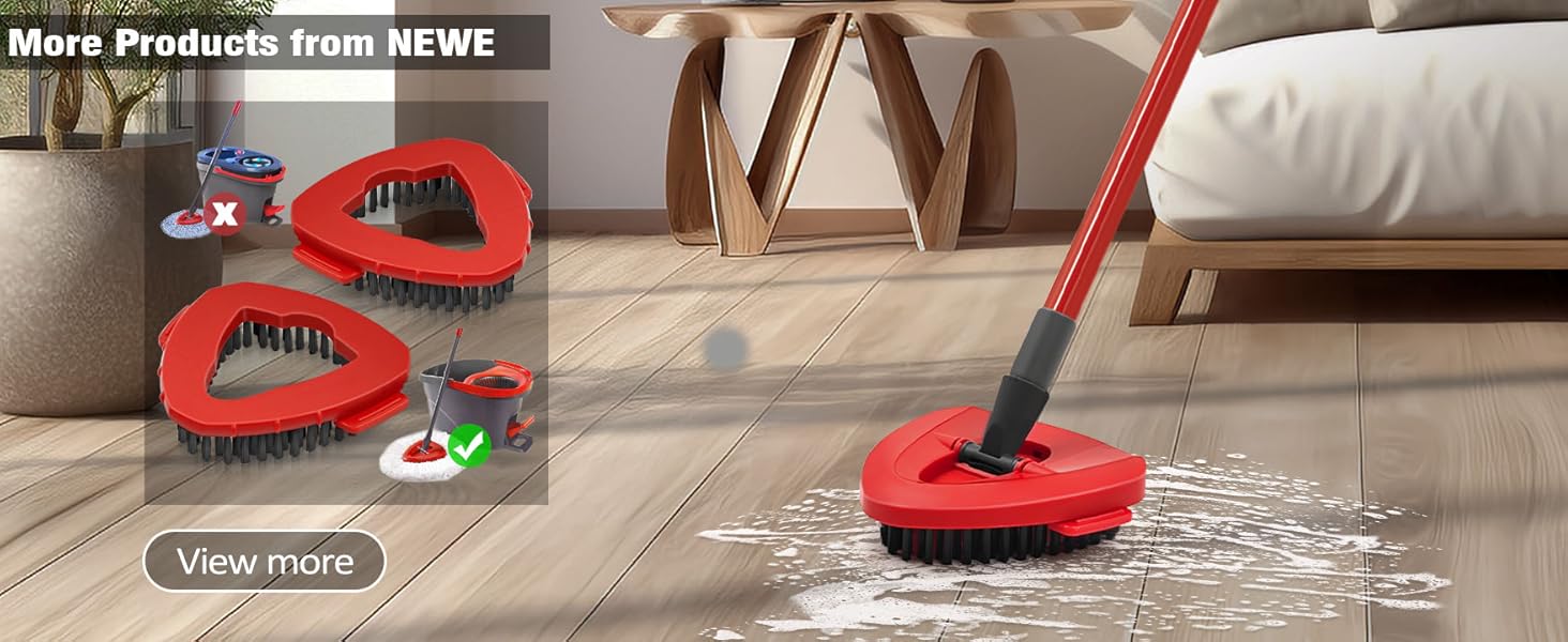 NEWE 2 Pack Scrub Brush Replacement Head for 1-Tank system