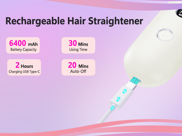 cordless hair straightener brush