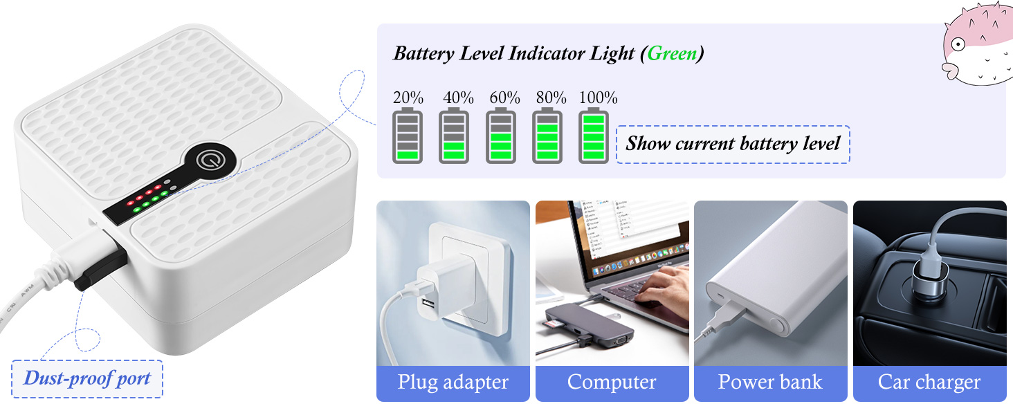 USB rechargeable aquarium aerator