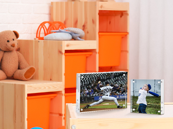 4x6 5x7 8x10 3.5x5 4x4 magnetic picture frame acrylic photo frame clear frameless double sided