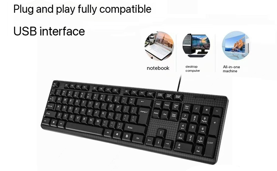 Wired Computer Keyboard,