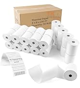 TK Thermal King (30 Rolls) 3 1/8" 230' feet White Thermal Paper Cash Register POS Receipt, Fits A...