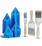 KATA 36PC Painters Pyramid Stands with 3 Paint Brushes for Cabinet Doors | Lift Shelves, Wood Boa...