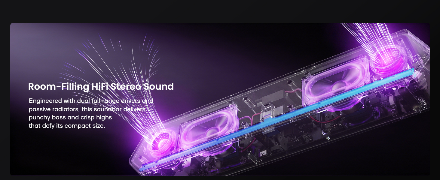 computer sound bar for desktop pc