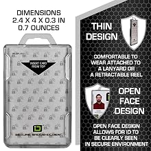 ID Stronghold Duolite RFID Blocking Badge Holder Dimensions Polycarbonate Shield
