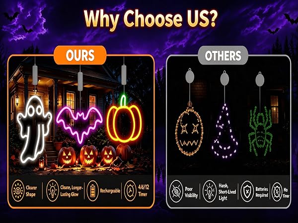 halloween neon lights