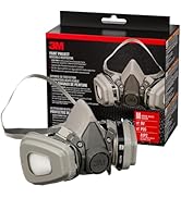 3M P95/OV Paint Project Reusable Respirator 6211, Medium Size, NIOSH-APPROVED Organic Vapor Cartr...