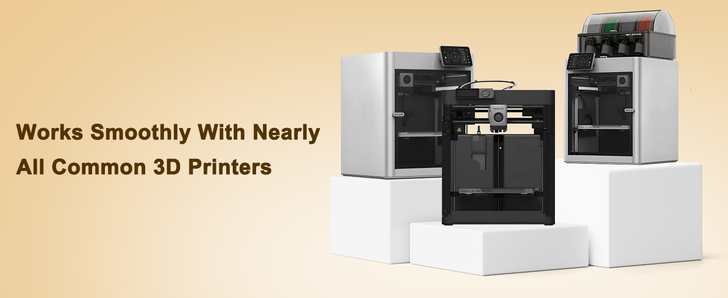 Works Smoothly With Nearly All Common 3D Printers