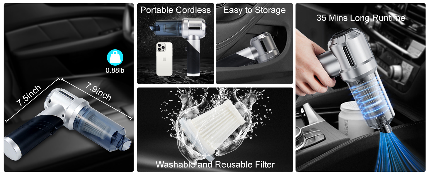foldable car vacuum