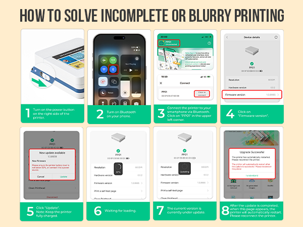 HOW TO SOLVE INCOMPLETE OR BLURRY PRINTING