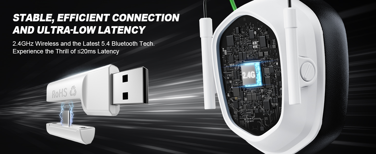 SKAPENDY VK81 Wireless Gaming Headset