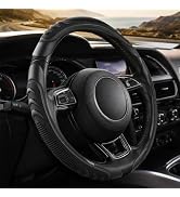 3Pcs Steering Wheel Cover for Dodge Ram, Anti-Slip Car Steering Wheel Cover | Rubber Material, Ma...