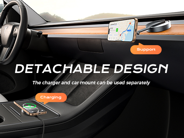 The charger and car mount can be used separately.The charger and car mount can be used separately.