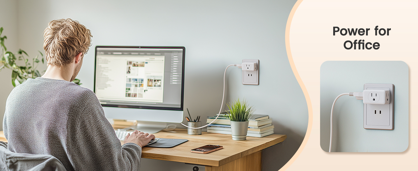 this adapter is suitable for any indoor place, especially bedrooms, bathrooms, and hotels.