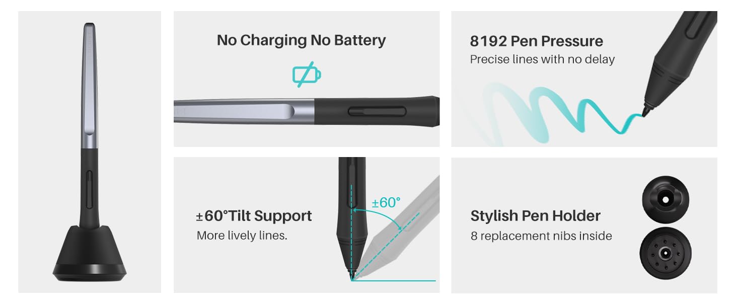 HUION H1060P Drawing tablet and PW100 stylus