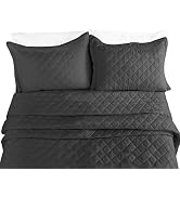 Clara Clark Luxury and Soft Coverlet Quilt Set with Shams All-Season Lightweight Bedspread, Queen...